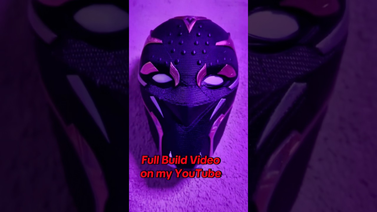 I Built Princess Shuri Helmet 3d Printed 