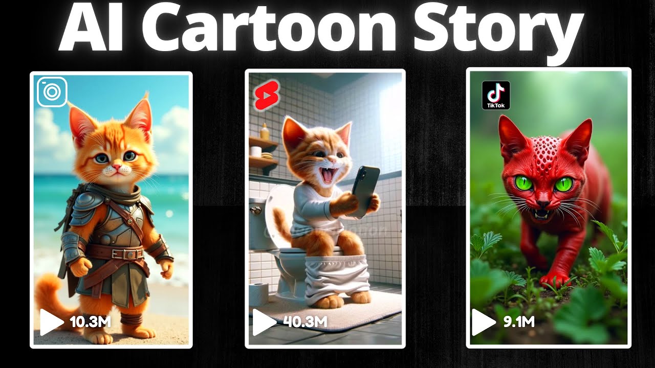 AI Cat Animation Cartoon Video Kaise Banaye? How to Make Cartoon in Mobile? Ai Video Kaise Banaye ✅