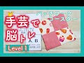 【手芸で脳トレ Level１】無料型紙PDF付き/基礎から学べる/おうち時間を楽しもう/新しい事への挑戦/趣味を増やそう