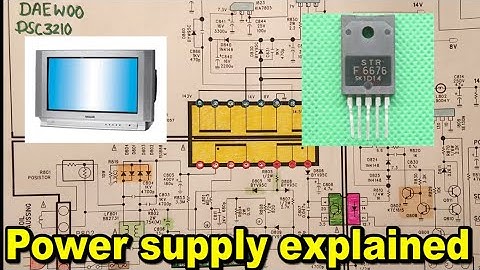 How Does a Switching Power Supply Work 1 (schematic, explanation). TV STR power supply. LCD LED DVD
