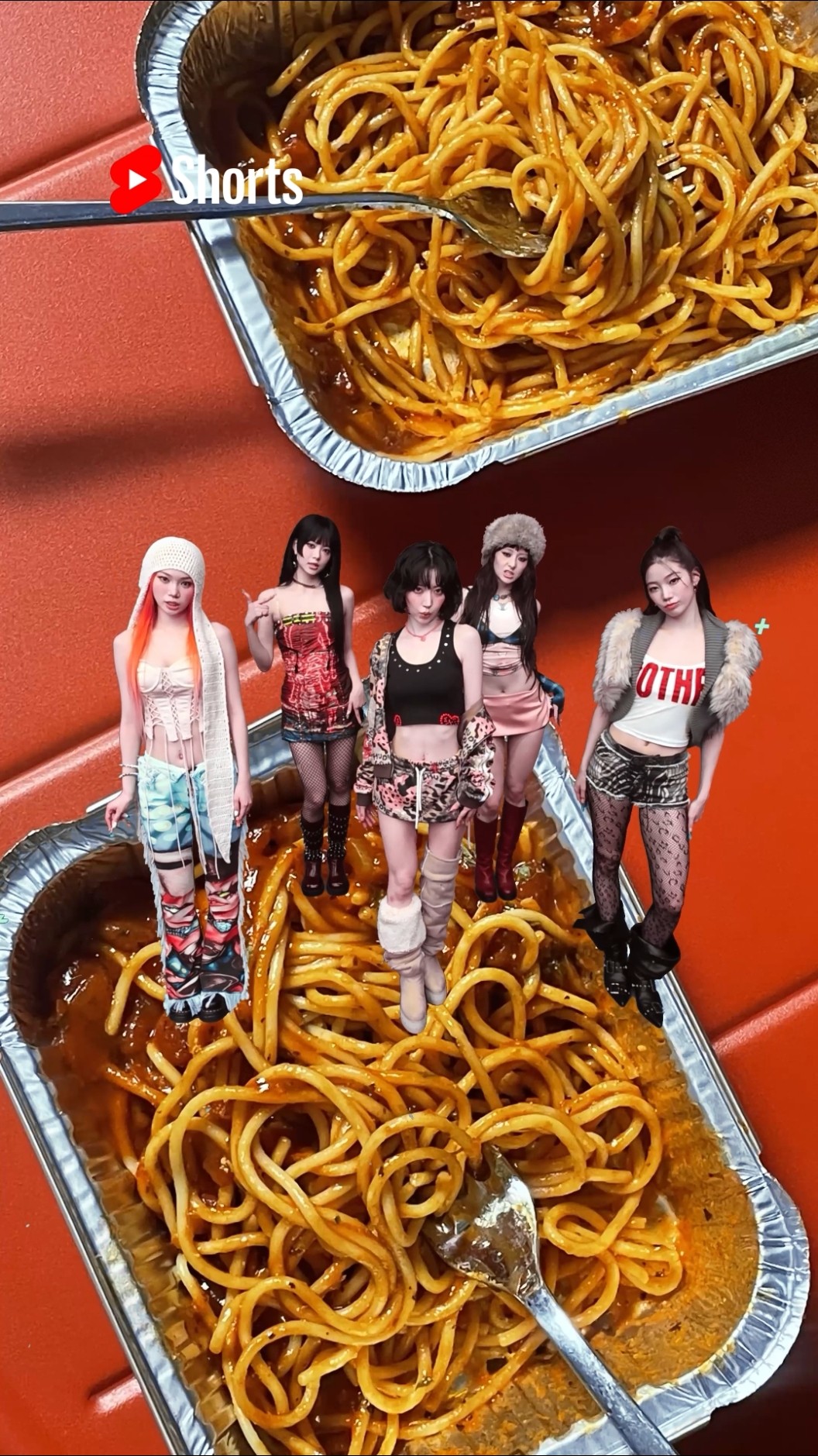 🧠머릿속 낀 SSERAFIM🍅 Create a Short with 'SPAGHETTI