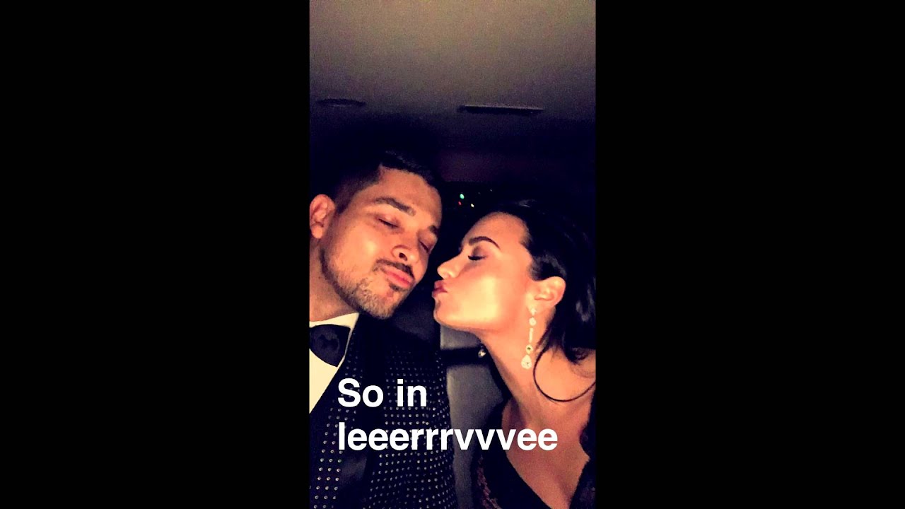 Demi Lovato, Nick Jonas & Wilmer Valderrama 2016 Oscars - Snapchat Story