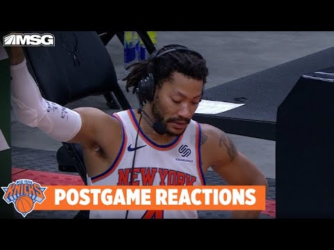 Derrick Rose Devastated to Hear Mitchell Robinson Broke Foot | New York Knicks