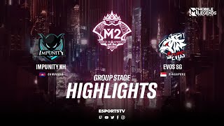 EVOS SG vs Impunity KH Highlights M2 World Championship 2020 | Impunity vs EVOS ESPORTSTV