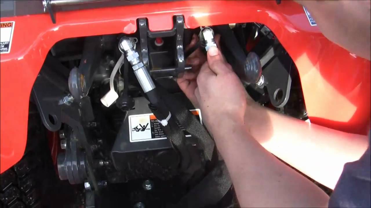 Kubota BX installing the backhoe YouTube