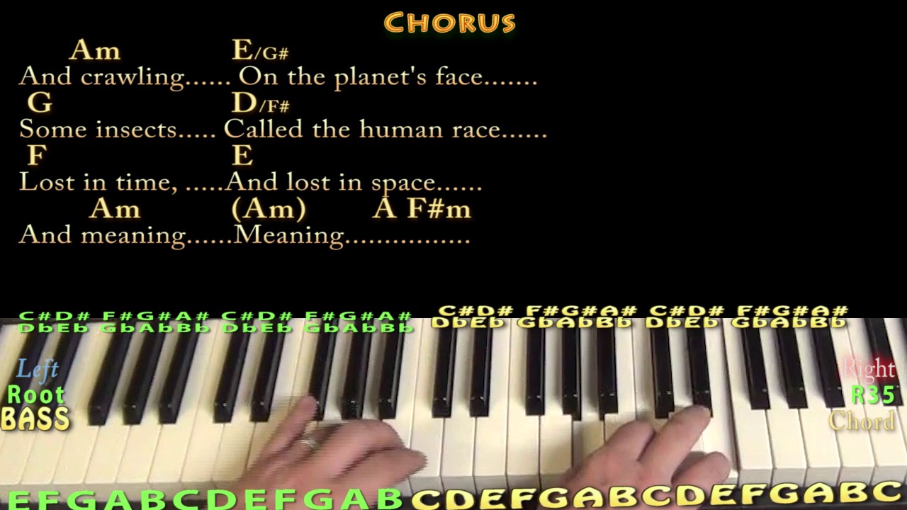 Superheroes (Rocky Horror) Piano Cover Lesson with Chords/Lyrics