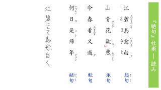 5. 『絶句』杜甫 ― 読み（サムネイル画像）