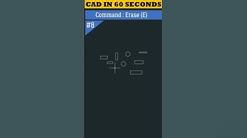 CAD in 60 Seconds | Erase Command in AutoCAD #shorts #autocad