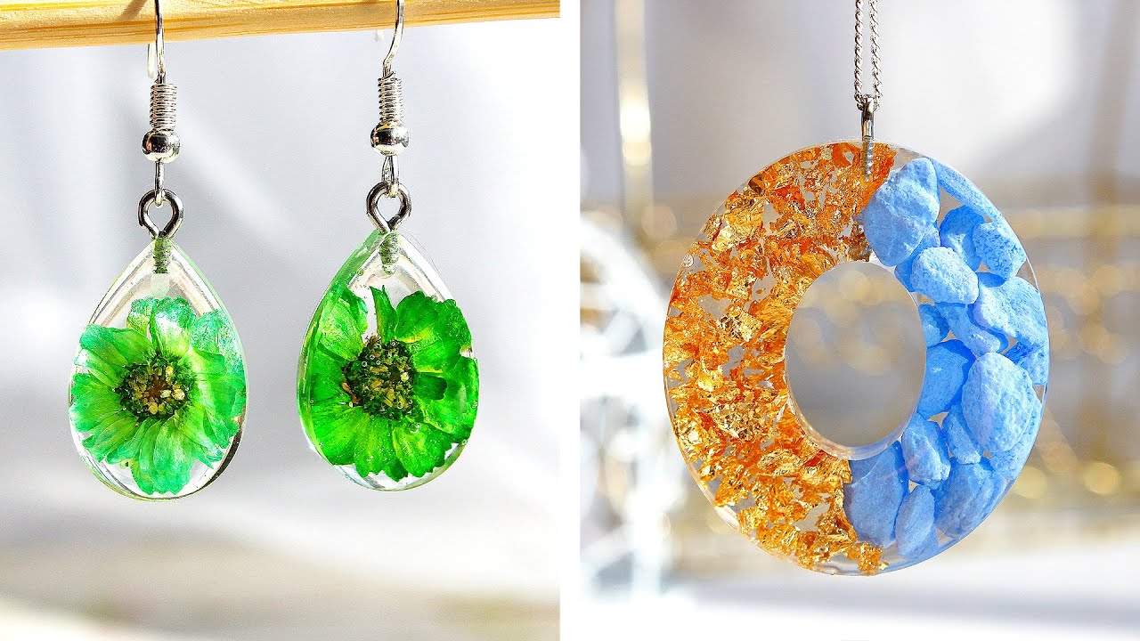 4 Most Amazing DIY ideas from epoxy resin/ cutest jewelry DIY/ Fancy ...