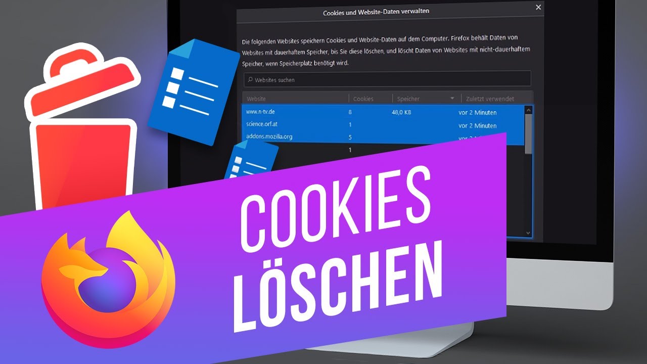 New Cookies und Website-Daten in Mozilla Firefox löschen