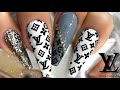 UÑAS ACRÍLICAS -DISEÑÓ Louis Vuitton ( Acrílico, gel, foil)