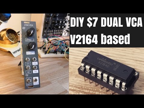 [ $7 ] DIY modular synth Dual VCA V2164 IC based / compatible SSI2164 , SSM2164 , AS2164