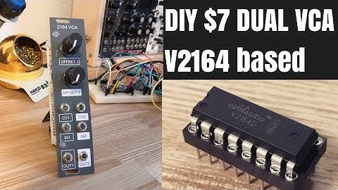 [ $7 ] DIY modular synth Dual VCA V2164 IC based / compatible SSI2164 , SSM2164 , AS2164