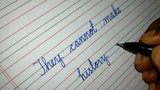 Famous Quote cursivewriting handwriting