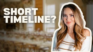 How To Plan A Wedding On A Short Timeline
