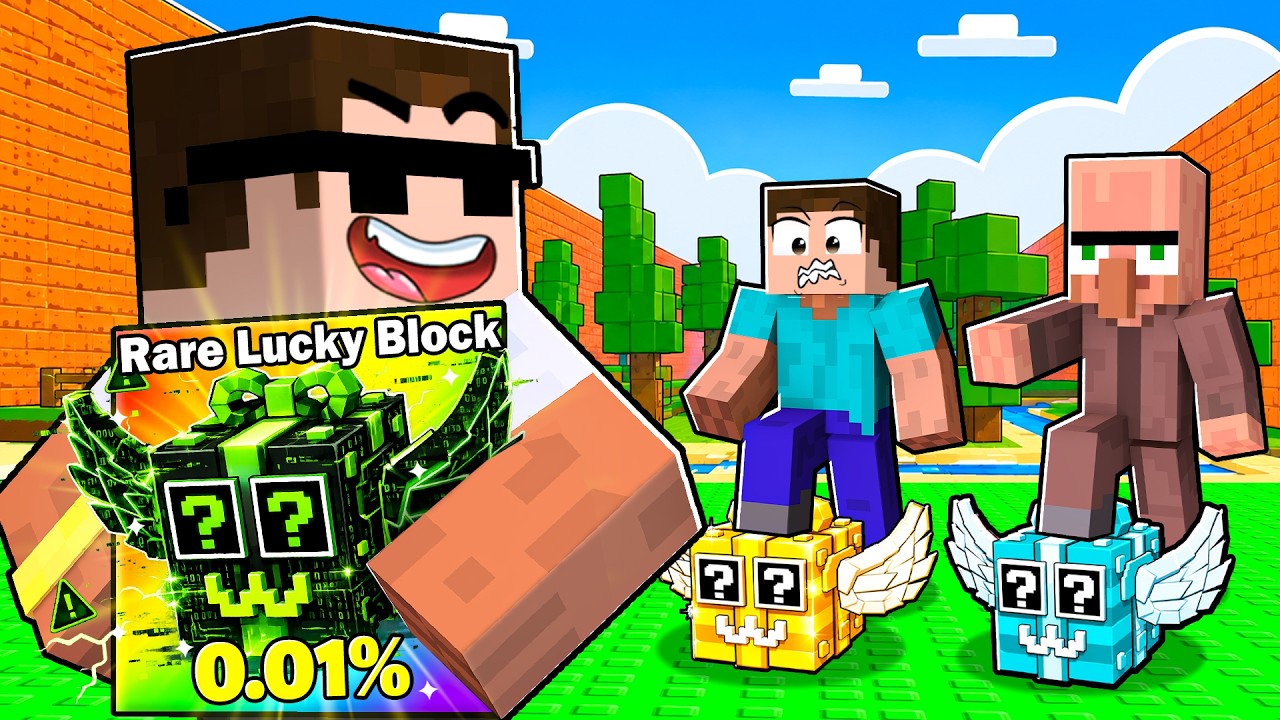 I Pretended To Be a NOOB In KICK A LUCKY BLOCK...