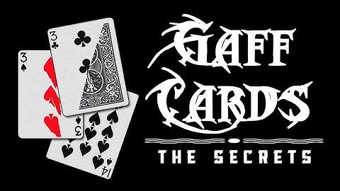 The Secrets of Gaff Cards - Making Gimmick Cards