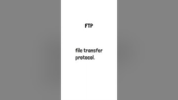 Capabilities and function of TFTP and FTP #shorts #shortvideo