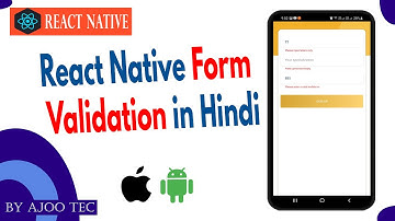React Native Form Validation? in Hindi