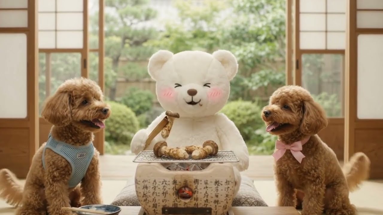 🐩🍂🌰🍄 栗ときのこを楽しむ、可愛いトイプードルと仲間たち