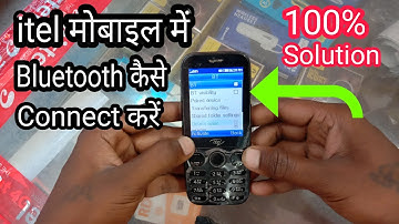 itel Mobile Me Bluetooth Kaise Connect Kare 100% Solution Video