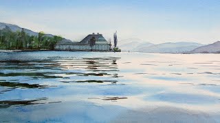 видео: Как нарисовать отражение в воде акварелью картинка: Как нарисовать отражение в воде акварелью