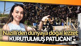 Nazilli’den Dünyaya Doğal Lezzet Kurutulmuş Patlıcan