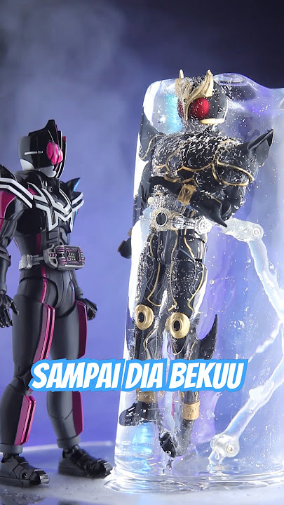 Mainan kamen rider Kuuga kita bikin membeku #shortvideo #shorts