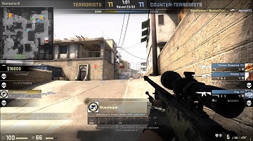 CSGO Dust 2 1v4 Clutch Ace AWP AK