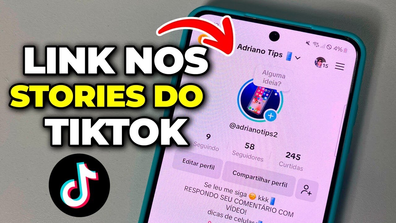 Como Colocar Link Nos Stories do Tiktok - Rápido e Fácil - YouTube