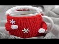 Костюм для кружки Дед Мороз - новогодняя одежда для чашки