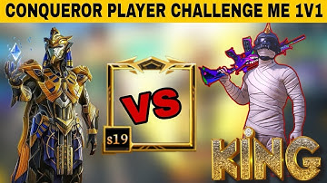 Conqueror player challenge me 1 v 1 in M416😭