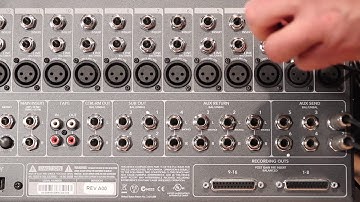 How to Connect an Analog Console to the inputs of the IEX-16L Input Expander