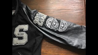 How to put Patches on a sleeve of a Varsity Letterman Jacket