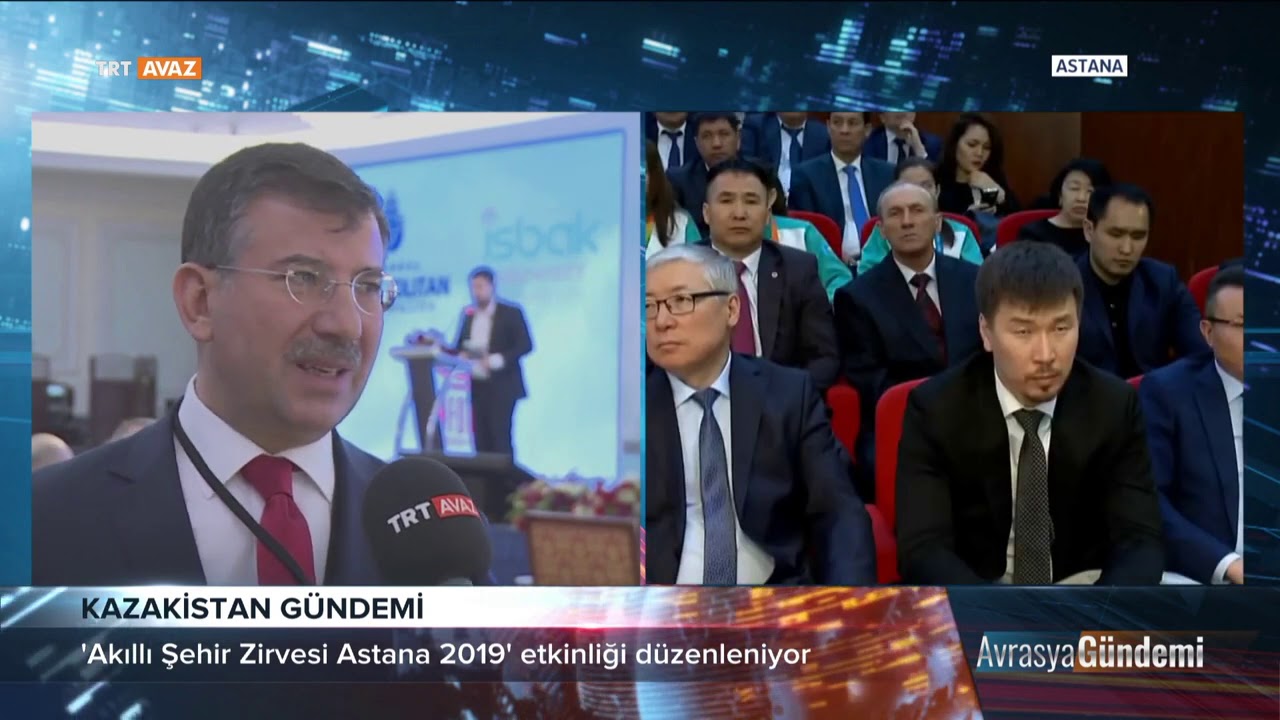 TRT Avaz Röportajı -  Smart City Astana Summit'19 İSBAK A.Ş. - Muhammed ALYÜRÜK - Genel Müdür