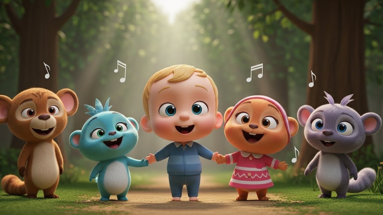 Forest Friends Sing Along | Fun Animal Rhyme for Kids | Nursery Rhymes & Songs for Children