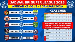 BERUBAH! Jadwal Liga 1 2026 Pekan ke 16 - Persik vs Persib - Persija vs Persijap - Live Indosiar
