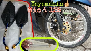 Installing (yayamanin) Gold front Axle & Side Mirror | Mio i 125