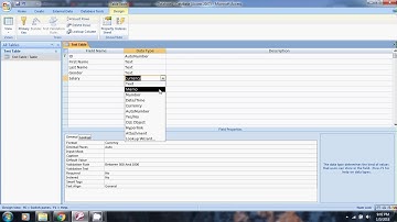 Microsoft Access Part 2 (Making tables with validation rules)