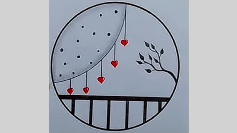 Easy circle drawing || Circle drawing for beginners || Pencil drawing in circle by Drawingwithtwist