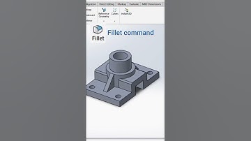 #Fillet commend #cad #solidworks#3d model
