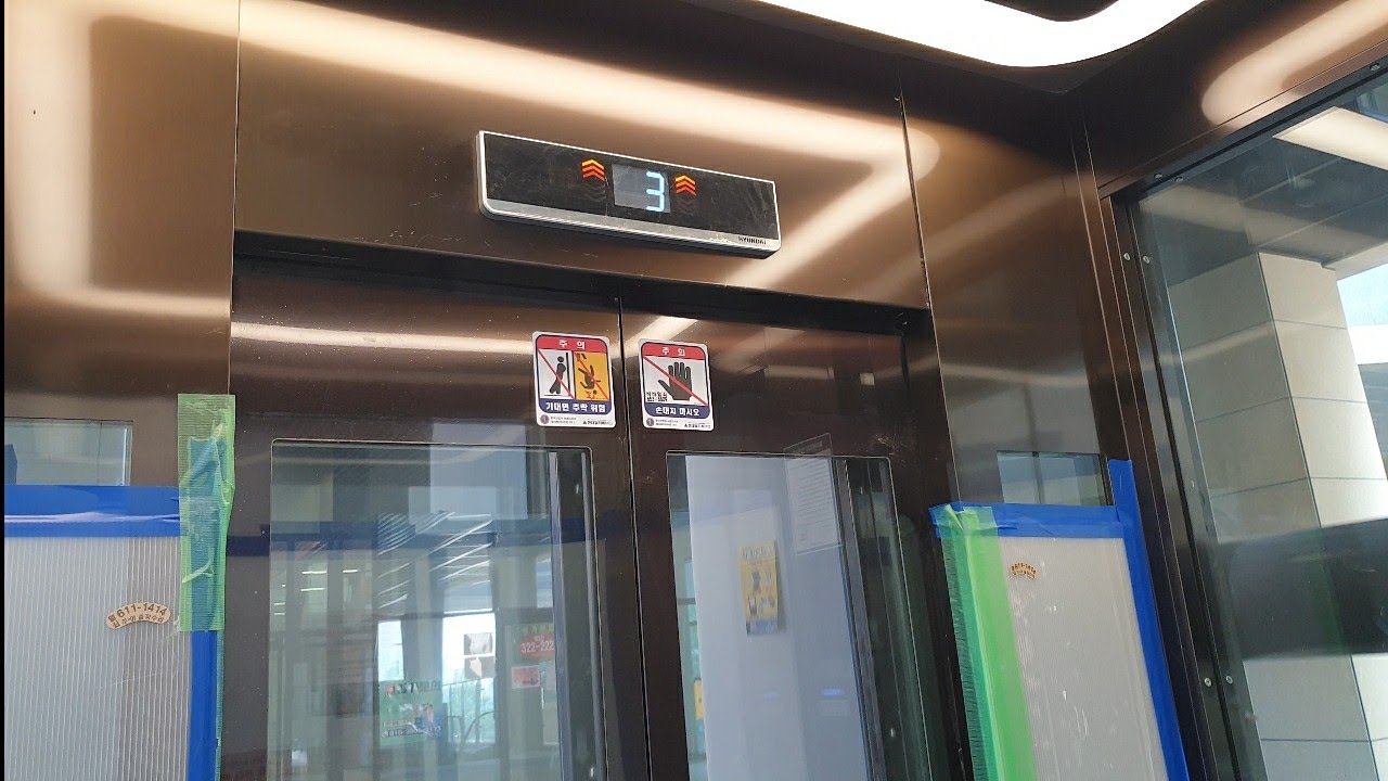 [4층 90m/min + 끼임방지장치] 힐스테이트 중동 셔틀 현대엘리베이터 탑사기