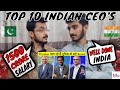 Pakistani boys reacts to top 10 indian ceos l meer bros reactions l