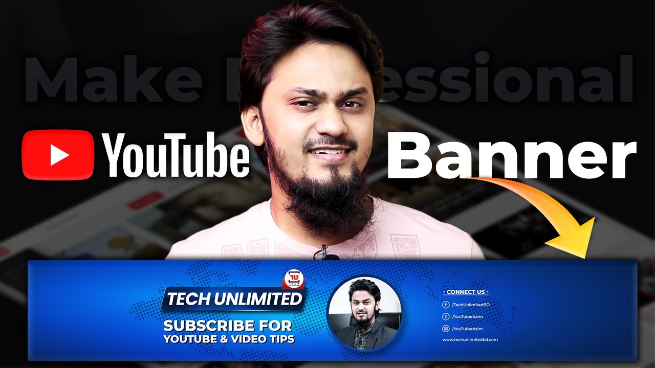How to Make A Banner for YouTube Channel in Mobile | YouTube Banner ...