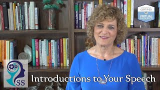 Introductions to Your Speech  Professional Presence and Communication Skills