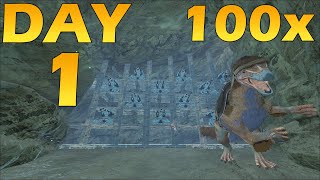 SOLO Playing A 100x Ark Server For 24 Hours! This is what Happens... | Ark PvP