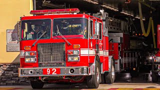 LAFD Light Force 92 (both reserves) Responding