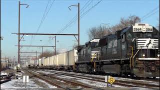 20140130 January 30 2014 NS 20E H82 Morrisville Line Connecting Track 64W oil BNSF Harrisburg Line