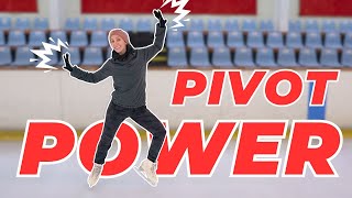 How To Put More Power In Your Pivots | Figure Skating