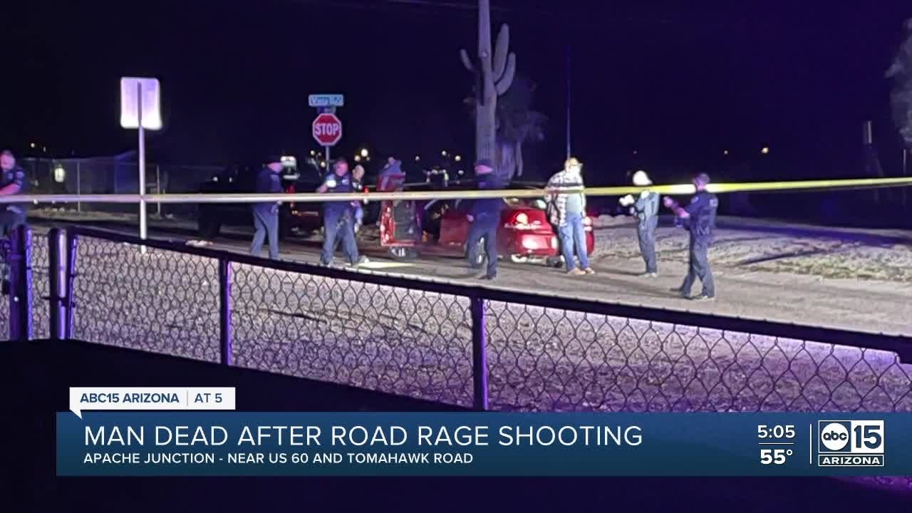 Man dead after apparent road rage shooting near US 60 and Tomahawk ...